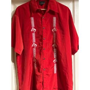 Vintage Saxifon Men's Embroidered Horse Shirt